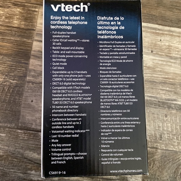 Vetech Cordless Phone System with Caller ID/ Call Waiting - Picture 6 of 7
